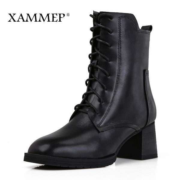 boots women's winter shoes leather natural wool brands mid heel xammep, Black
boots women's winter shoes leather natural wool brands mid heel xammep, Black