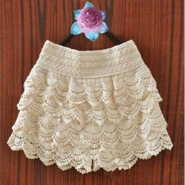 girls shorts summer lace crochet elastic waist slim women short pants skinny ladies shorts, White;black
girls shorts summer lace crochet elastic waist slim women short pants skinny ladies shorts, White;black