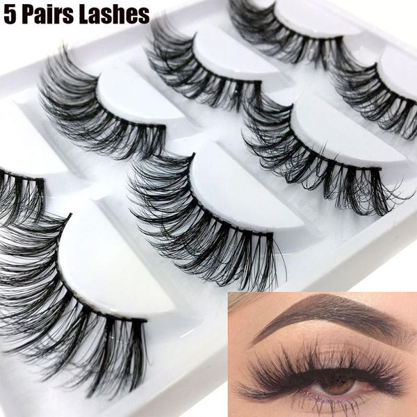 5 pairs 3d faux mink hair eyelashes long wispy fluffy eyelashes natural long extension tools handmade makeup tools
5 pairs 3d faux mink hair eyelashes long wispy fluffy eyelashes natural long extension tools handmade makeup tools