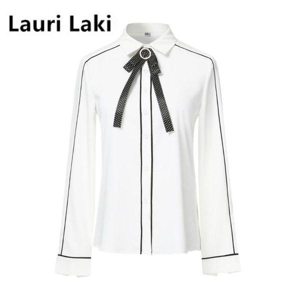 women's blouses & shirts lauri laki chiffon formal blouse women office wear elegant vintage work black white long sleeve mujer autumn 2
women's blouses & shirts lauri laki chiffon formal blouse women office wear elegant vintage work black white long sleeve mujer autumn 2
