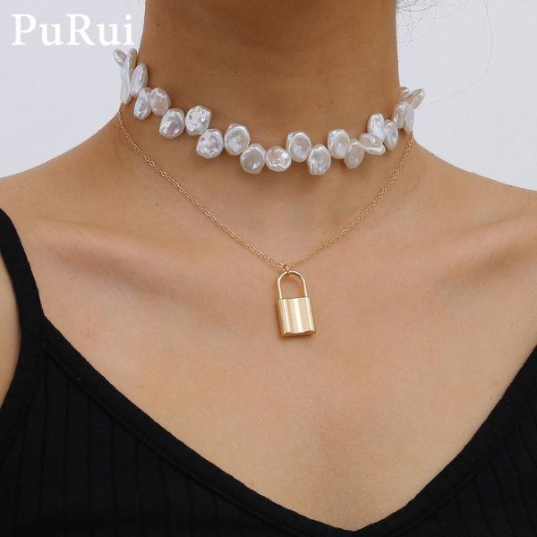 purui нерегулярного pearl ожерелье цепочки для женщин 2pcs layered thin ключица цепного замок pedant ожерелье bohemia choker ювелирных издел, Silver
purui нерегулярного pearl ожерелье цепочки для женщин 2pcs layered thin ключица цепного замок pedant ожерелье bohemia choker ювелирных издел, Silver
