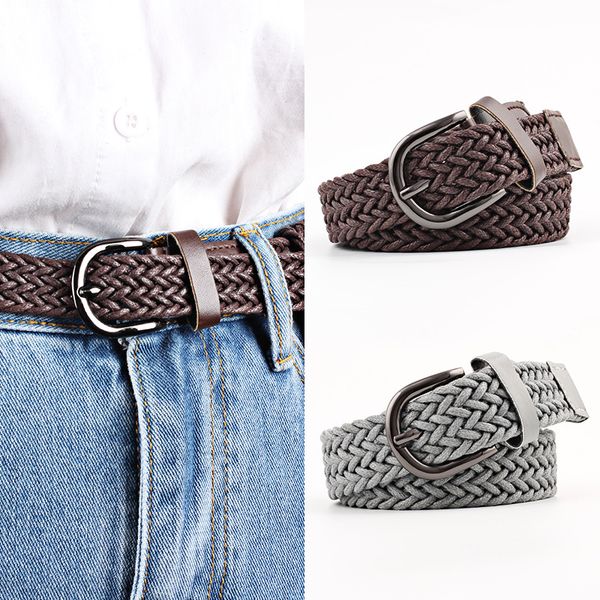2020 new 103cm women braided belt with twist and wax cord fashion casual stretch solid color woven belt rope braided waistband, Black;brown
2020 new 103cm women braided belt with twist and wax cord fashion casual stretch solid color woven belt rope braided waistband, Black;brown
