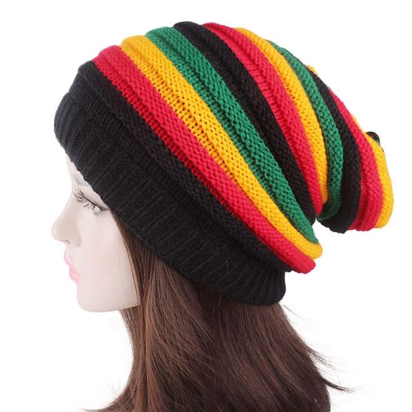 beanie/skull caps women men rainbow striped hat winter warm colorful knitted beanie cap ey, Blue;gray
beanie/skull caps women men rainbow striped hat winter warm colorful knitted beanie cap ey, Blue;gray