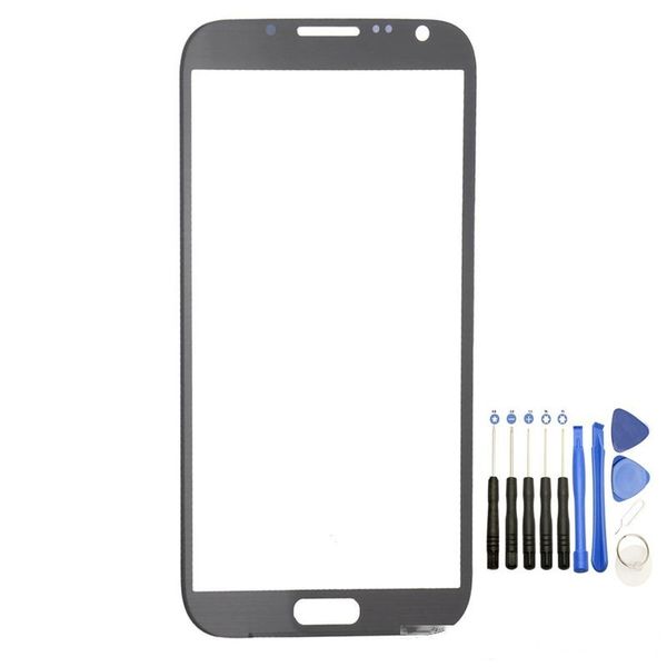 gray front outer touch screen glass lens replacement for samsung galaxy note 2 n7100 grey color with tools
gray front outer touch screen glass lens replacement for samsung galaxy note 2 n7100 grey color with tools