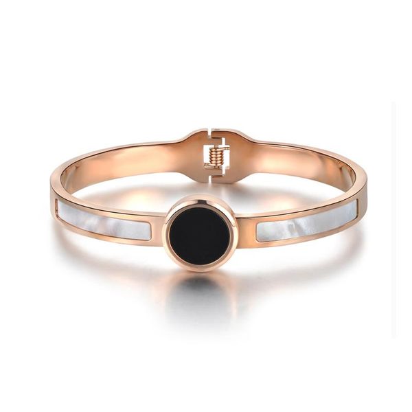 jeemango fashion titanium steel shell bracelets & bangles luxury engagement wedding bangle jewelry for women pulseras b18041r, Black
jeemango fashion titanium steel shell bracelets & bangles luxury engagement wedding bangle jewelry for women pulseras b18041r, Black