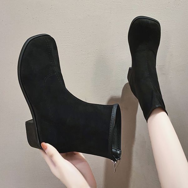 fashion square toe boots women summer 2020 new wild fashion mid-heel thick heel thin shoes net red mid-tube boots, Black
fashion square toe boots women summer 2020 new wild fashion mid-heel thick heel thin shoes net red mid-tube boots, Black