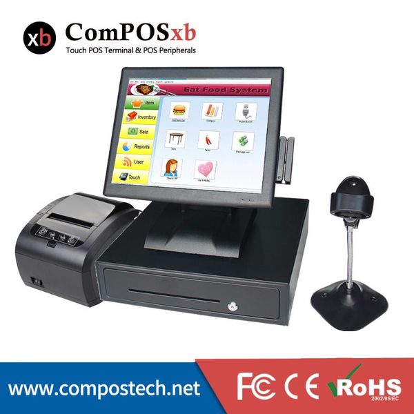 epos led pc terminal wholeset buili-in card reader wtih printer barcode scanner cash drawer cash register hardware
epos led pc terminal wholeset buili-in card reader wtih printer barcode scanner cash drawer cash register hardware