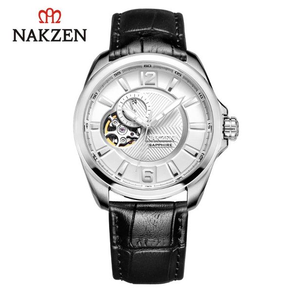 mechanical automatic watch men wrist watches waterproof nh39 brand sapphire luxury skeleton tourbillon watch clock nakzen 6037, Slivery;brown
mechanical automatic watch men wrist watches waterproof nh39 brand sapphire luxury skeleton tourbillon watch clock nakzen 6037, Slivery;brown