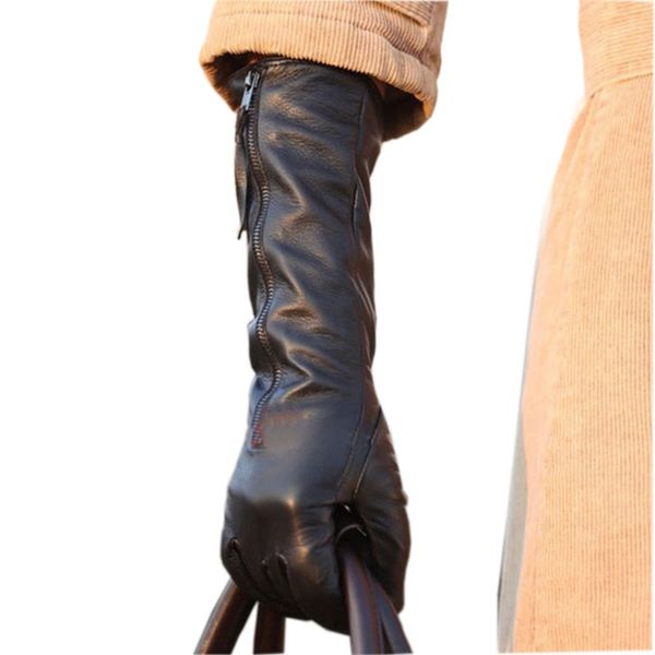 2020 winter women solid black genuine leather gloves with zipper fashion sheepskin glove warm thermal l031nq-5, Blue;gray
2020 winter women solid black genuine leather gloves with zipper fashion sheepskin glove warm thermal l031nq-5, Blue;gray