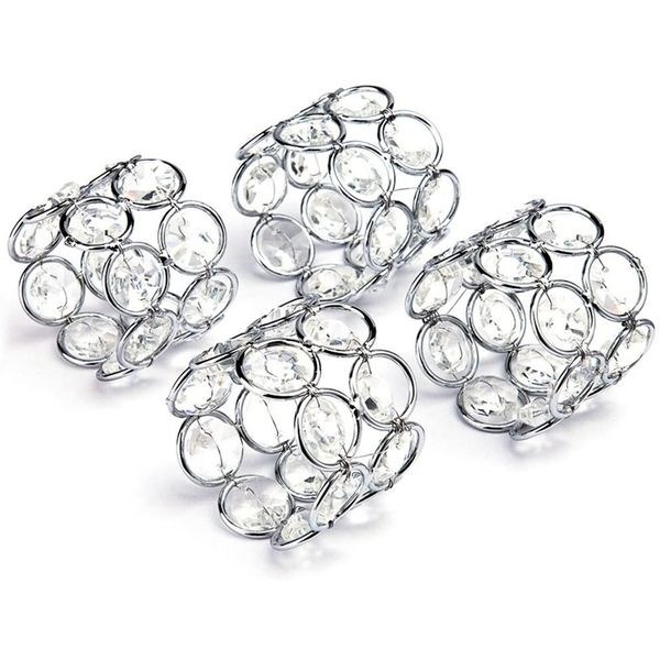 napkin rings 4pcs silver crystal handcraft sparkly holders for wedding centerpieces special occasion
napkin rings 4pcs silver crystal handcraft sparkly holders for wedding centerpieces special occasion
