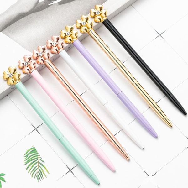 fashion four leaf clover metal advertisement ballpoint pens creative korean pen office business school wedding stationery, Blue;orange
fashion four leaf clover metal advertisement ballpoint pens creative korean pen office business school wedding stationery, Blue;orange