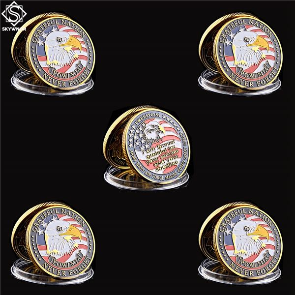 5pcs usa army navy air force marine craft corps coast guard om eagle gold plated color rare challenge coin for collection
5pcs usa army navy air force marine craft corps coast guard om eagle gold plated color rare challenge coin for collection
