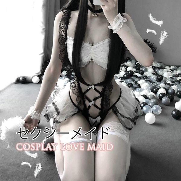 japanese maid cosplay costumes perspective lingerie underwear servant classical erotic lace outfit babydoll outfit66, Black
japanese maid cosplay costumes perspective lingerie underwear servant classical erotic lace outfit babydoll outfit66, Black