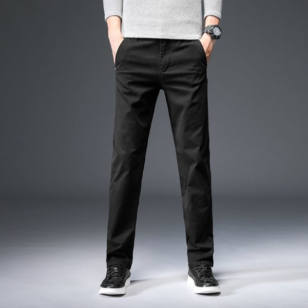 men's pants 2021 spring autumn mens middle waist trousers pure color men cotton pant man straight trouser big size 28-40,p326, Black
men's pants 2021 spring autumn mens middle waist trousers pure color men cotton pant man straight trouser big size 28-40,p326, Black