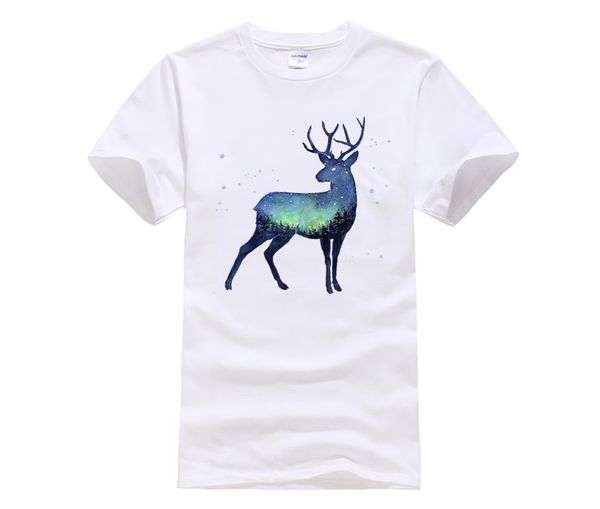 men's white short sleeve t-shirt 2019 round neck men's summer galaxy reindeer silhouette olga tshirt
men's white short sleeve t-shirt 2019 round neck men's summer galaxy reindeer silhouette olga tshirt