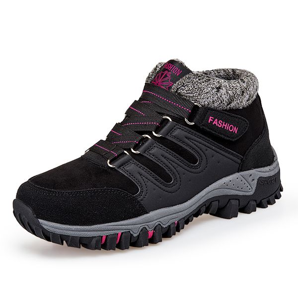 winter women's ankle boots snow women warm thick plush snow boots waterproof female wedge suede non-slip men casual shoes, Black
winter women's ankle boots snow women warm thick plush snow boots waterproof female wedge suede non-slip men casual shoes, Black