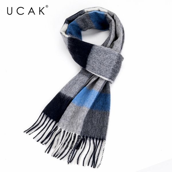 scarves ucak brand autumn winter warm scarfs soft men women casual plaid pure wool scarf shawl wrap knit long striped with tassel a17, Blue;gray
scarves ucak brand autumn winter warm scarfs soft men women casual plaid pure wool scarf shawl wrap knit long striped with tassel a17, Blue;gray