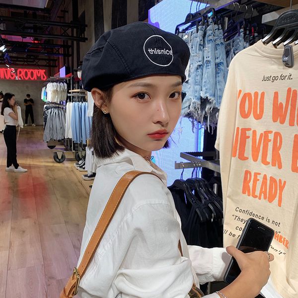 berets caps for women black letter beret female tide ins japanese fashion all-match hat boina masculina kapelusz hut damen 2020, Blue;gray
berets caps for women black letter beret female tide ins japanese fashion all-match hat boina masculina kapelusz hut damen 2020, Blue;gray