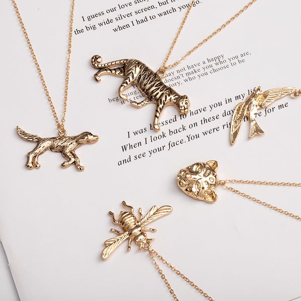 dog tiger monkey elephant bee bird leopard animal necklace pendants pet lover gift metal jewelry 2020, Silver
dog tiger monkey elephant bee bird leopard animal necklace pendants pet lover gift metal jewelry 2020, Silver