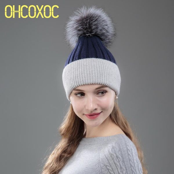 ohcoxoc new women beanies real fur real pom poms ball cap keep warm beanies skullies patchwork autumn winter hat, Blue;gray
ohcoxoc new women beanies real fur real pom poms ball cap keep warm beanies skullies patchwork autumn winter hat, Blue;gray