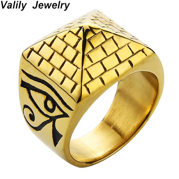 cluster rings edglifu men gold ring horus eyes anubis pattern triangle pyramid simple stainless steel jewelry for drop, Golden;silver
cluster rings edglifu men gold ring horus eyes anubis pattern triangle pyramid simple stainless steel jewelry for drop, Golden;silver