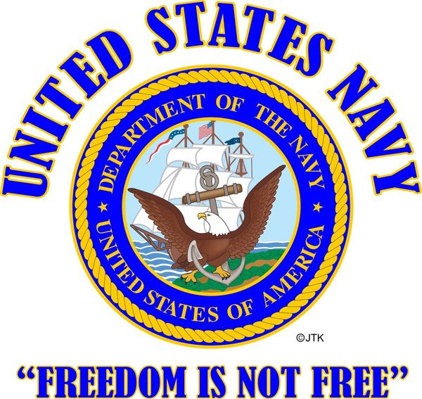 men t shirt fashion united states navy* emblem