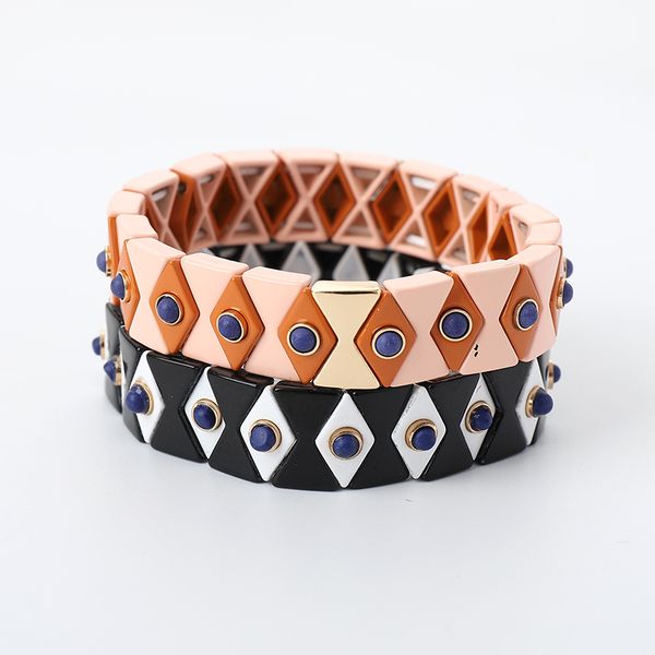 g.ycx colorful eye enamel tile bracelets for women men tide customize rainbow beaded stretch couple friendship bracelets gifts, Black
g.ycx colorful eye enamel tile bracelets for women men tide customize rainbow beaded stretch couple friendship bracelets gifts, Black