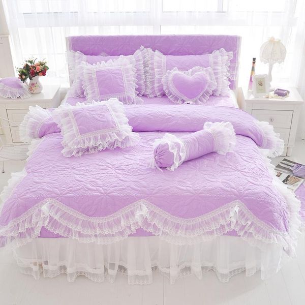 bedding sets duvet cover lace light purple blue pink princess set bedskirt pillow shams twin king size
bedding sets duvet cover lace light purple blue pink princess set bedskirt pillow shams twin king size