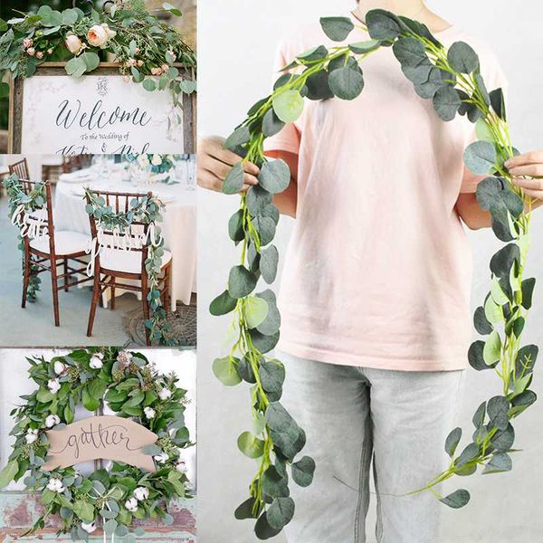 decorative flowers & wreaths 2meter artificial plant green leaves eucalyptus home decor hanging vines birthday party wedding centerpieces
decorative flowers & wreaths 2meter artificial plant green leaves eucalyptus home decor hanging vines birthday party wedding centerpieces