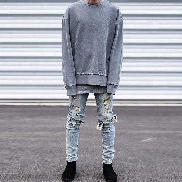 men's jeans cross-border knee damage tube cutting big hole speed sell tong technology cultivate morality thin elastic, Blue
men's jeans cross-border knee damage tube cutting big hole speed sell tong technology cultivate morality thin elastic, Blue