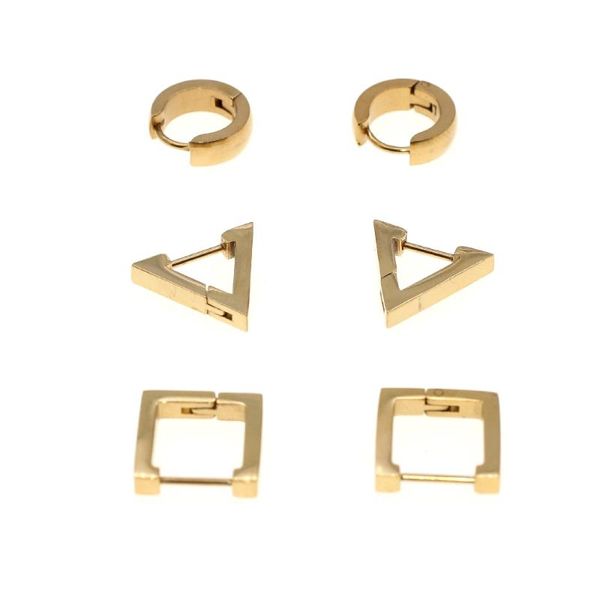 3 pairs/set 316 stainless steel geometric hoop earrings never fade allergy-ears-rings good quality hot, Golden;silver
3 pairs/set 316 stainless steel geometric hoop earrings never fade allergy-ears-rings good quality hot, Golden;silver