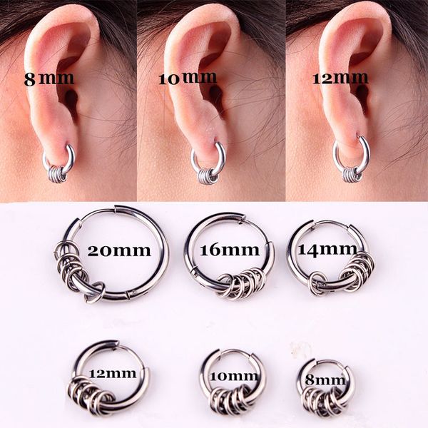 hoop & huggie fashion men women punk circles pendientes silver gold black titanium steel small circle charms earrings jewelry, Golden;silver
hoop & huggie fashion men women punk circles pendientes silver gold black titanium steel small circle charms earrings jewelry, Golden;silver