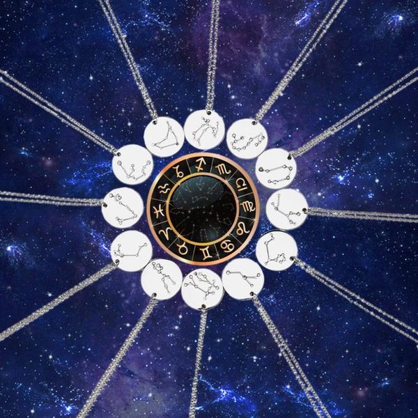 starry sky pattern 12 constellation zodiac rhinestone necklace earrings set personality jewelry gift wholesale, Silver
starry sky pattern 12 constellation zodiac rhinestone necklace earrings set personality jewelry gift wholesale, Silver