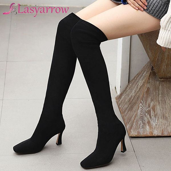 lasyarrow 2020 slim stretch boots woman square toe thin high heel party shoes autumn winter over the knee boots women, Black
lasyarrow 2020 slim stretch boots woman square toe thin high heel party shoes autumn winter over the knee boots women, Black