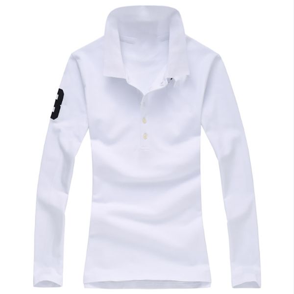 new women's big horse long sleeve shirts 100%cotton casual solid lady tees fashion femme, White
new women's big horse long sleeve shirts 100%cotton casual solid lady tees fashion femme, White