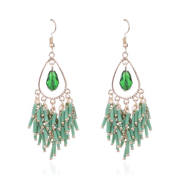 2020 new bohemian elegant jewelry sweety colorful crystal long earrings for women fashion brinco alloy chain tassel pendientes, Silver
2020 new bohemian elegant jewelry sweety colorful crystal long earrings for women fashion brinco alloy chain tassel pendientes, Silver