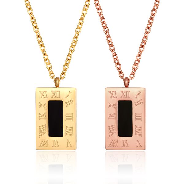 chains lucky roman digital pendant necklace stainless steel clavicle extension chain fashion wild gold rose women jewelry, Silver
chains lucky roman digital pendant necklace stainless steel clavicle extension chain fashion wild gold rose women jewelry, Silver