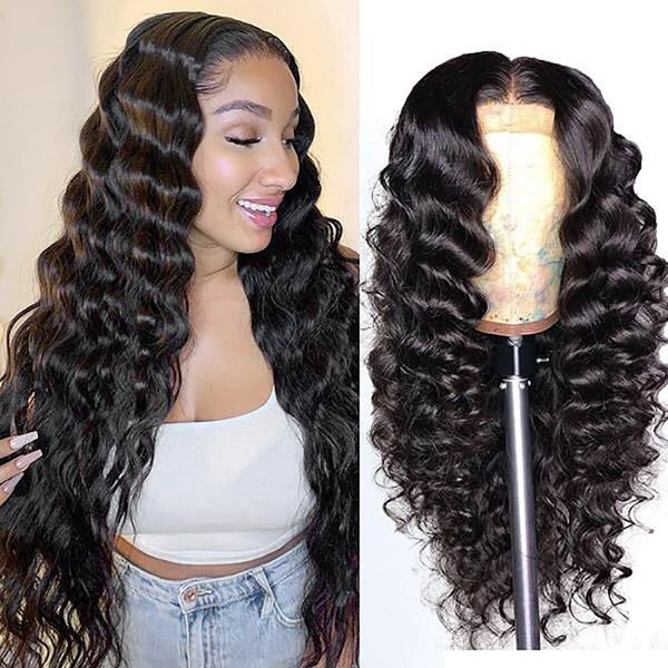 13*4 brazilian deep wave lace front human hair wigs density 150% pre-plucked with baby hair curly lace front wig can be dye&perm, Black;brown
13*4 brazilian deep wave lace front human hair wigs density 150% pre-plucked with baby hair curly lace front wig can be dye&perm, Black;brown