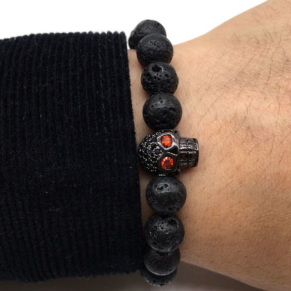 2020 fashion pave cz skull charm bracelet lava stone bead bracelet men jewelry pulsera hombres christmas gift, Golden;silver
2020 fashion pave cz skull charm bracelet lava stone bead bracelet men jewelry pulsera hombres christmas gift, Golden;silver