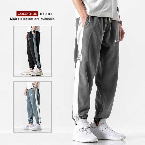 casual warm sweat striped pants gyms clothing plus size fashion bottoms streetwear men joggers 2020, Black;white
casual warm sweat striped pants gyms clothing plus size fashion bottoms streetwear men joggers 2020, Black;white