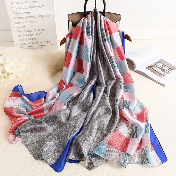 2020 autumn tartan silk scarf women plaid natural silk shawls and wraps long bandana echarpe foulard femme, Blue;gray
2020 autumn tartan silk scarf women plaid natural silk shawls and wraps long bandana echarpe foulard femme, Blue;gray