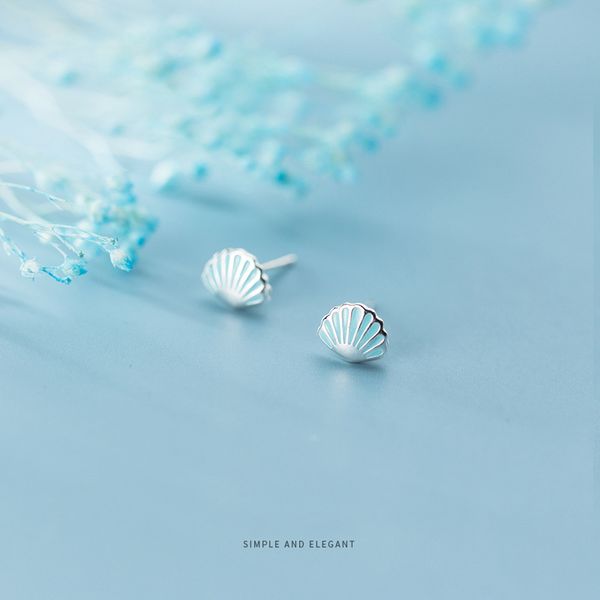 modian blue enamel lovely tiny shell stud earring for women fashion 925 sterling silver animal ear pin fine jewelry accessoriees, Golden;silver
modian blue enamel lovely tiny shell stud earring for women fashion 925 sterling silver animal ear pin fine jewelry accessoriees, Golden;silver