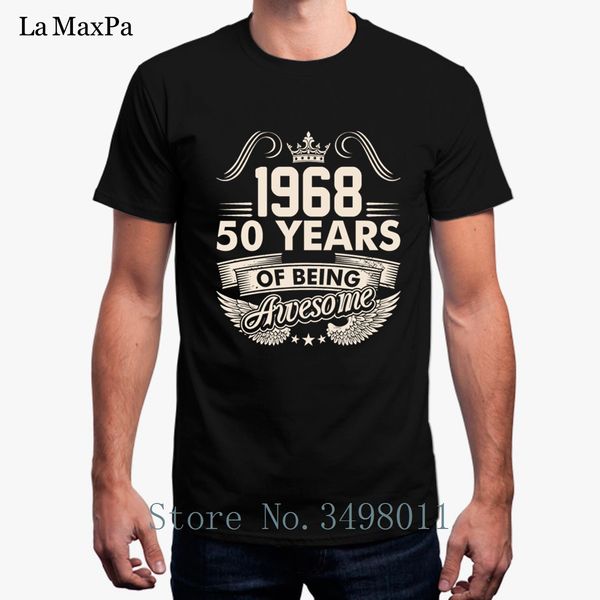 men t shirt 1968 its 50 years being awesome 2018 legend men's tshirt costume 100% cotton fitnessd mens t-shirt mens
men t shirt 1968 its 50 years being awesome 2018 legend men's tshirt costume 100% cotton fitnessd mens t-shirt mens