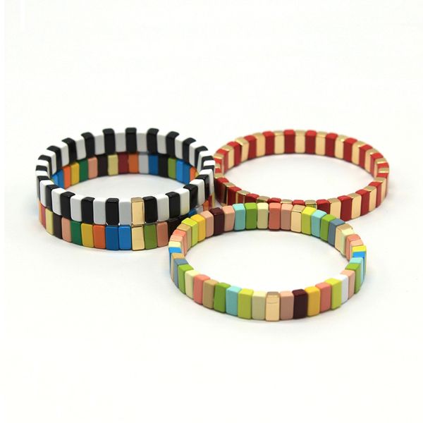 handmade bohemian metal painted bracelets enamel rainbow tile bracelets/bangles fashion beaded bracelets/bangles for women/men, Black
handmade bohemian metal painted bracelets enamel rainbow tile bracelets/bangles fashion beaded bracelets/bangles for women/men, Black