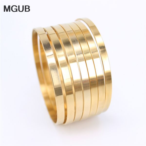 wholesale gold color 5mm wide 70cm diameter stainless steel 7pieces/set combination simple bangles women jewelry lh511, Black
wholesale gold color 5mm wide 70cm diameter stainless steel 7pieces/set combination simple bangles women jewelry lh511, Black