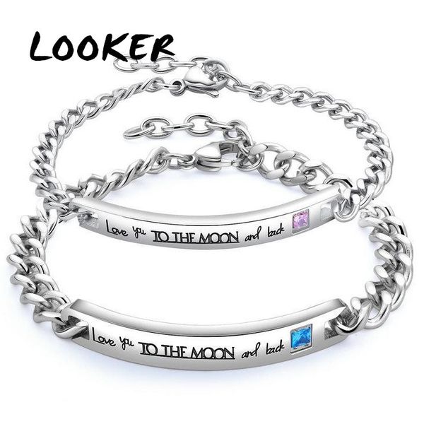 looker simple titanium steel bracelets bangles romantic cubic zirconia couple bracelet student jewelry, Black
looker simple titanium steel bracelets bangles romantic cubic zirconia couple bracelet student jewelry, Black