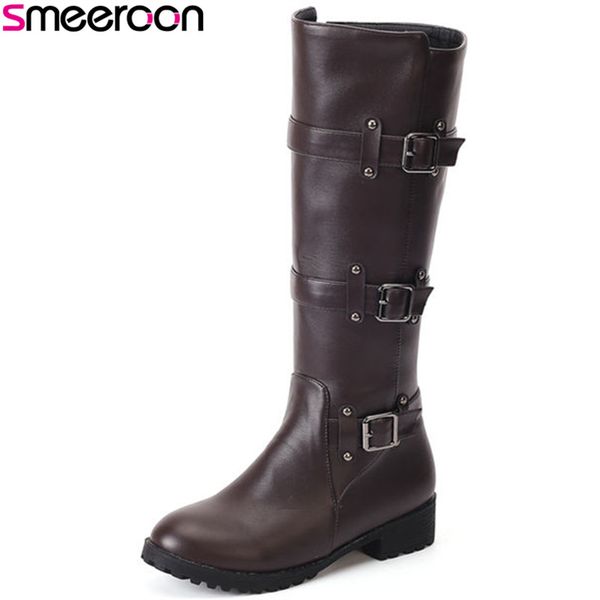 smeeroon 2020 new fashion high heels zip+buckle knee high boots autumn winter boots for women round toe women, Black
smeeroon 2020 new fashion high heels zip+buckle knee high boots autumn winter boots for women round toe women, Black