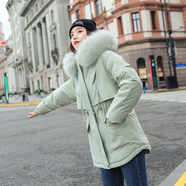 women's down & parkas 2021 winter jacket women faux collar hooded parka mujer thick cotton liner short padded coat female plus size war, Black
women's down & parkas 2021 winter jacket women faux collar hooded parka mujer thick cotton liner short padded coat female plus size war, Black