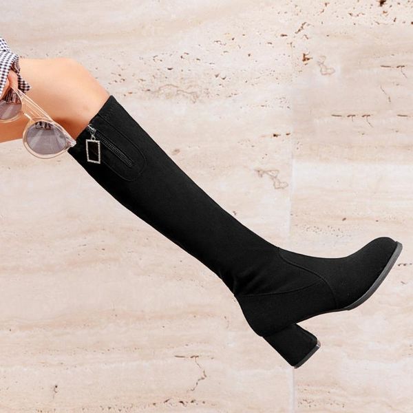 sagace 2020 fashion women's knee high tube warm boots classic with suede boots women's ankle thick heel knee, Black
sagace 2020 fashion women's knee high tube warm boots classic with suede boots women's ankle thick heel knee, Black
