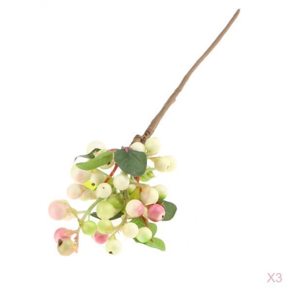 3pcs artificial fruits berry sprays for holiday decorating and christmas wedding flower arrangements pink
3pcs artificial fruits berry sprays for holiday decorating and christmas wedding flower arrangements pink